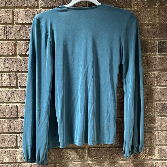 sundays in brooklyn faux wrap around top size small - Picture 3 of 8